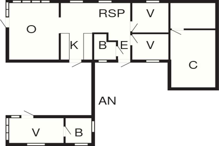 6 Personen Ferienhaus in Thisted-Grundriss