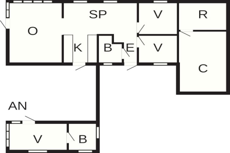 Maison de vacances pour 6 a Thisted - Plan