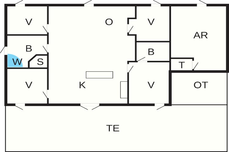 9 persoons vakantie huis in Dannemare-Plattegrond