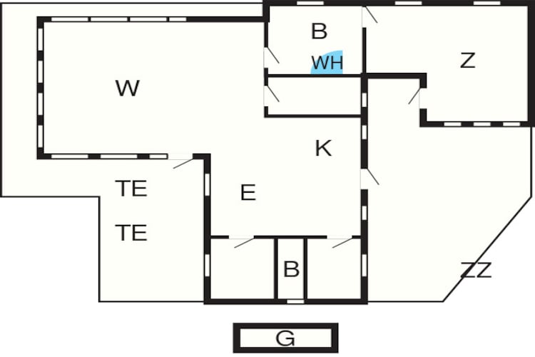 6 persoons vakantie huis in Løkken-Plattegrond