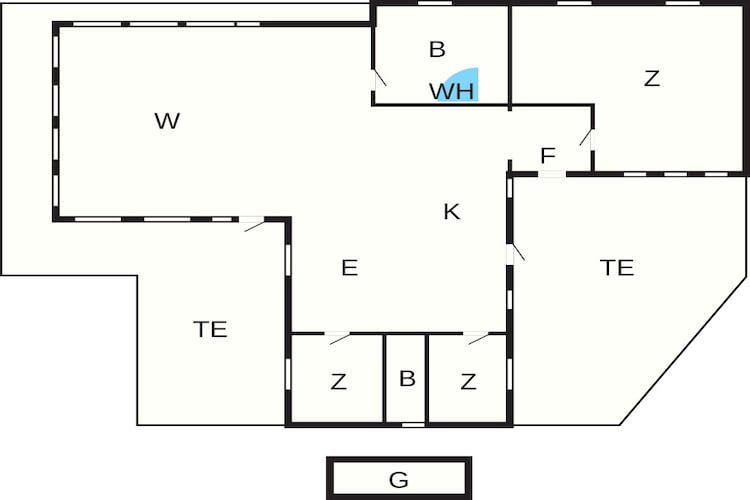6 persoons vakantie huis in Løkken - Plattegrond