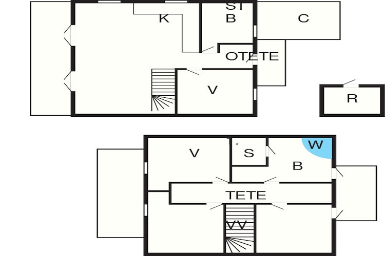 8 Personen Ferienhaus in Gjern-Grundriss