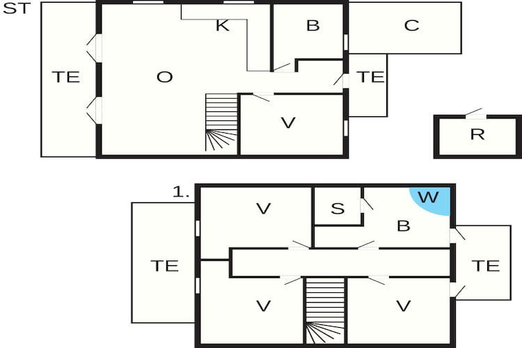 8 persoons vakantie huis in Gjern-Plattegrond