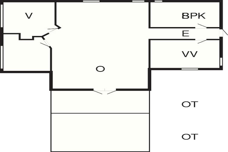 Maison de vacances pour 6 a Ansager-Plan d'étage