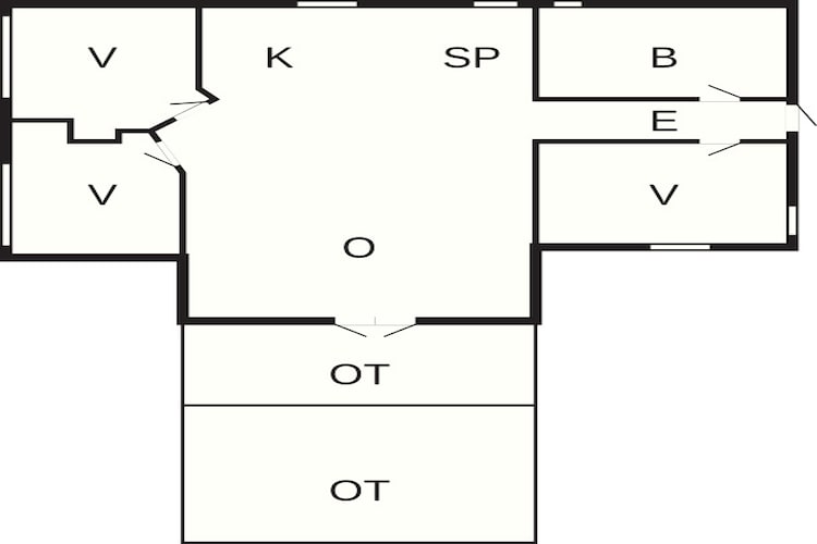 6 Personen Ferienhaus in Ansager - Grundriss