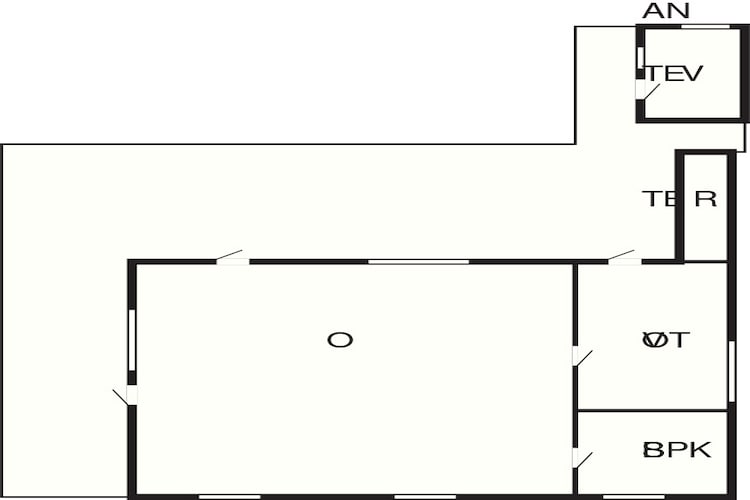 4 Personen Ferienhaus in Læsø-Grundriss
