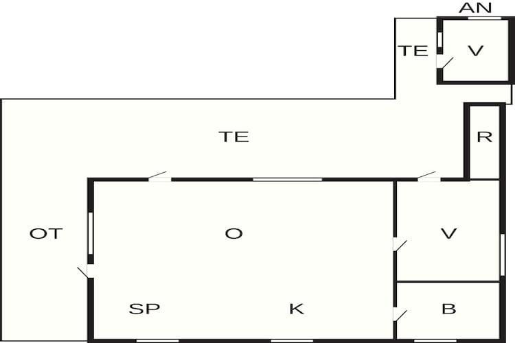4 persoons vakantie huis in Læsø-Plattegrond