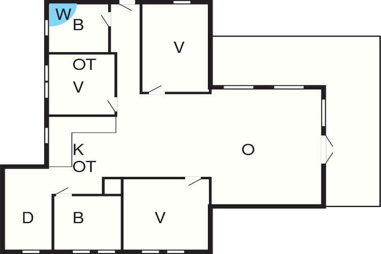 6 persoons vakantie huis in Ansager-Plattegrond