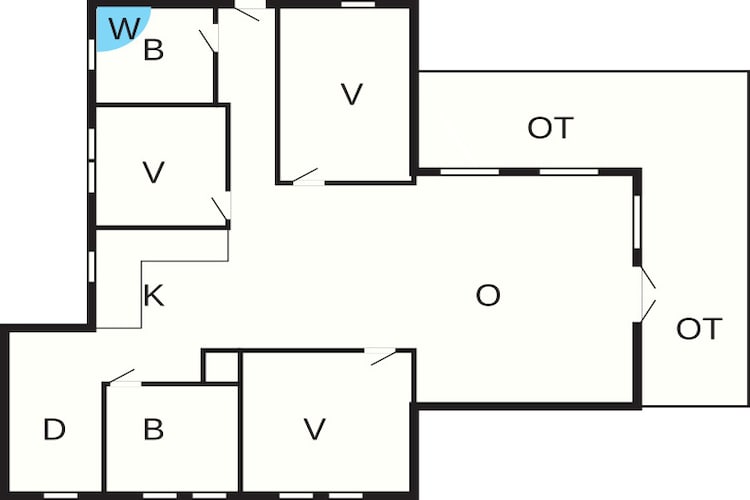6 persoons vakantie huis in Ansager-Plattegrond