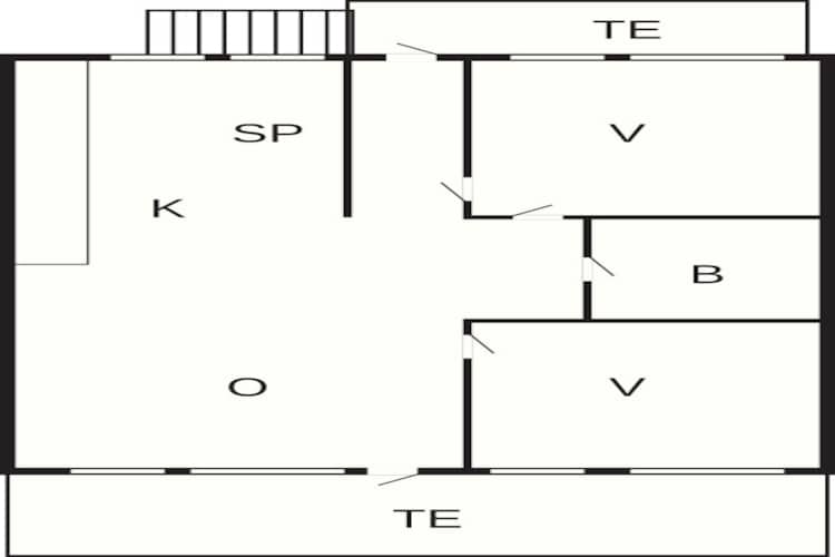 Maison de vacances pour 4 a Aabenraa - Plan