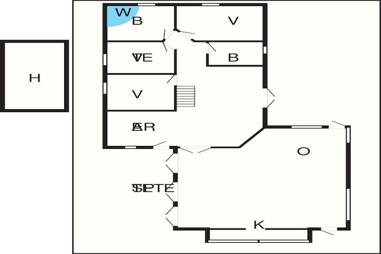 Maison de vacances pour 10 a Jerup-Plan d'étage