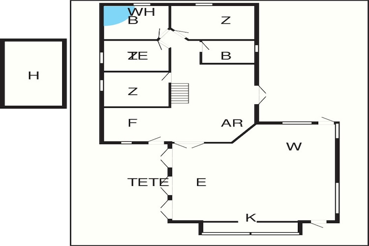 Maison de vacances pour 10 a Jerup-Plan d'étage