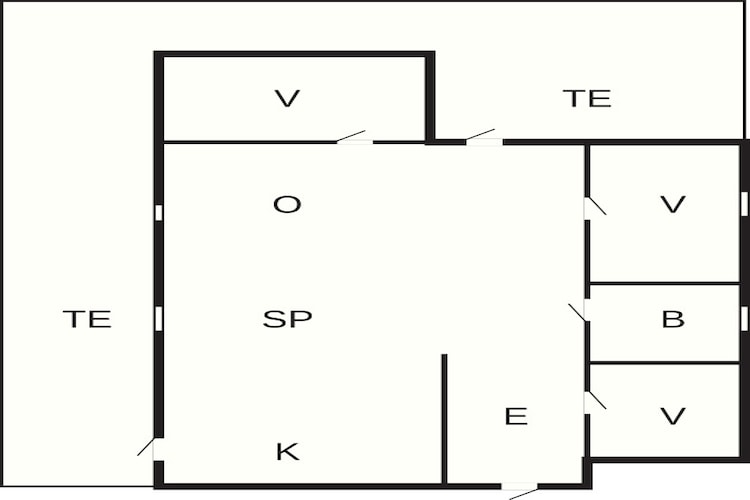 Rustig toevluchtsoord bij Overby Lyng-By Traum-Plattegrond