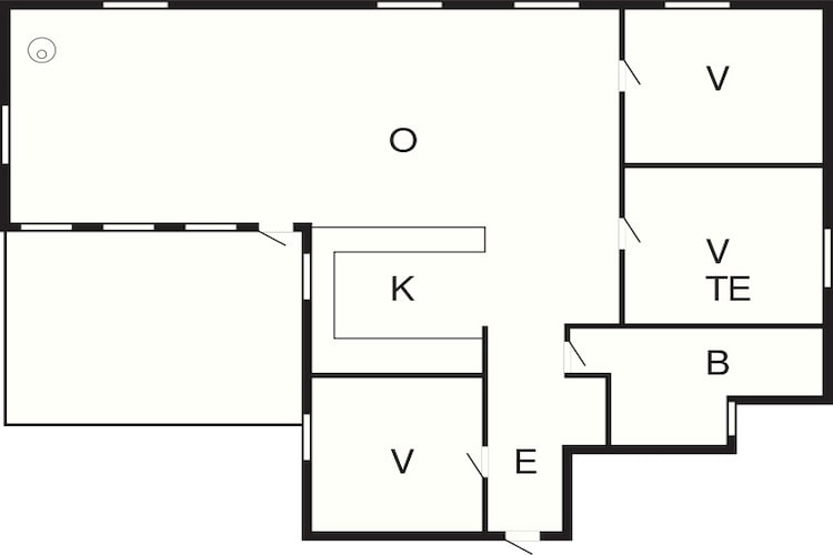 6 person holiday home in Aakirkeby-Floor plan