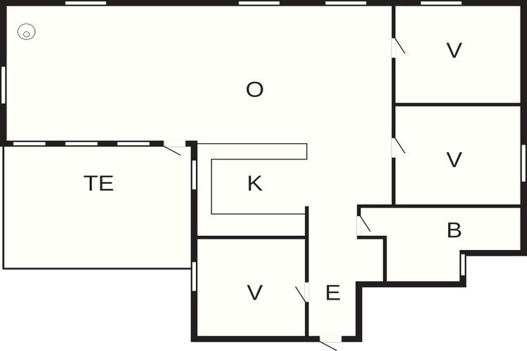 6 person holiday home in Aakirkeby-Floor plan
