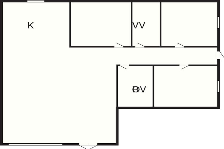 Rustiek rietgedekt huis op Romo-By Traum-Plattegrond