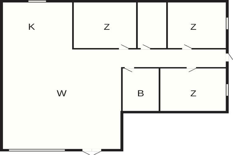Rustiek rietgedekt huis op Romo-By Traum-Plattegrond