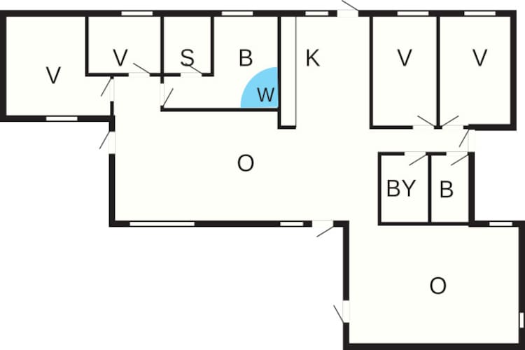 Maison de vacances pour 8 a Glesborg - Plan
