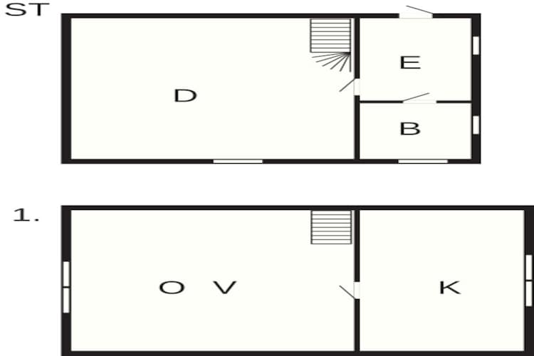 Vintage charme aan zee-By Traum-Plattegrond