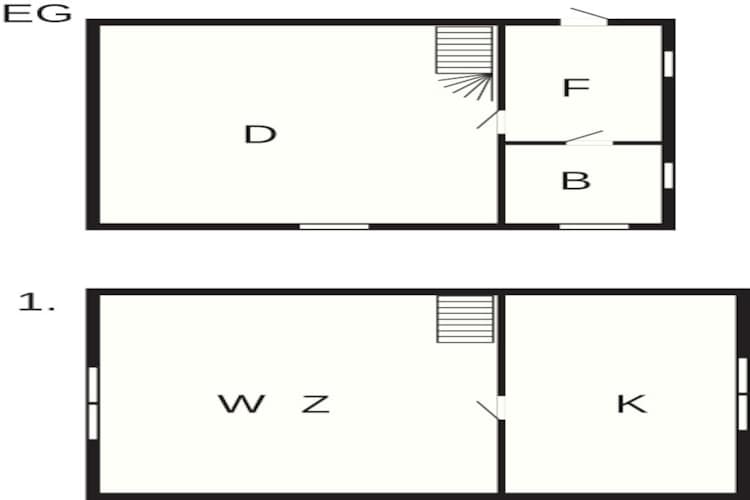 Vintage charme aan zee-By Traum-Plattegrond