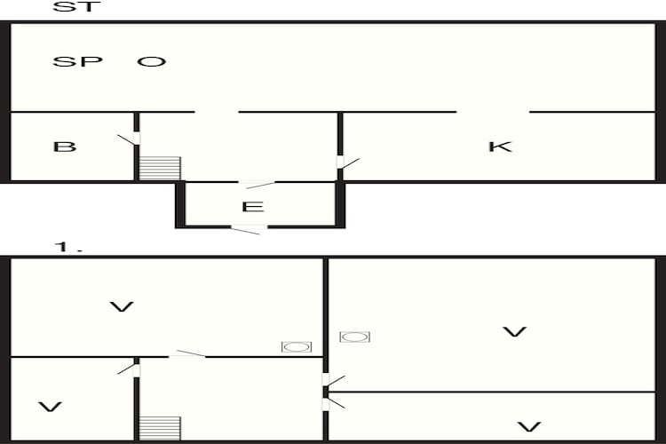 6 person holiday home in øystese-Floor plan