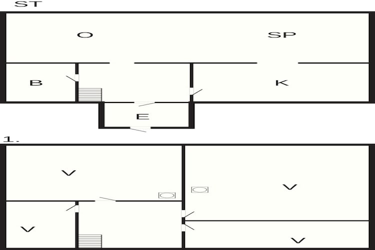 6 persoons vakantie huis in øystese-Plattegrond