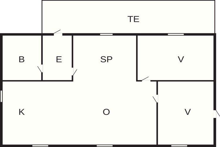 6 persoons vakantie huis in Hemmet - Plattegrond