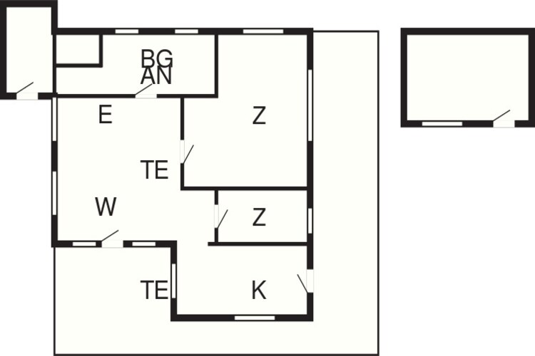 Kustcharme in Rindby-By Traum-Plattegrond