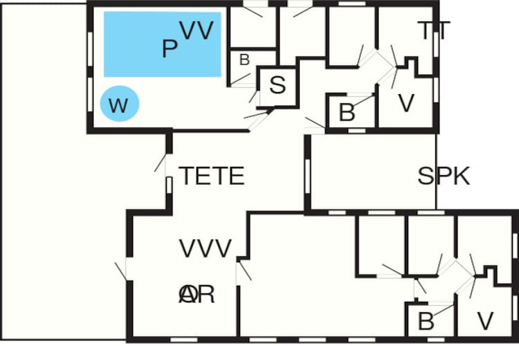 18 person holiday home in Nørre Nebel-Floor plan