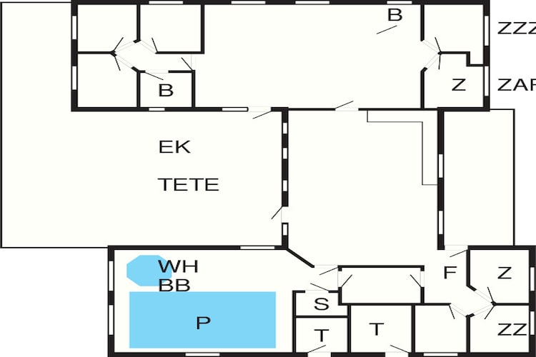 20 person holiday home in Løkken-Floor plan
