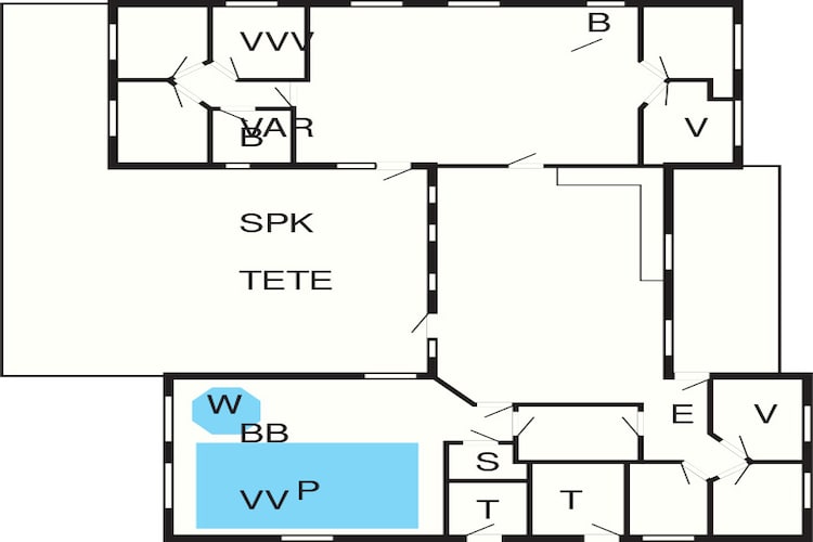 20 person holiday home in Løkken-Floor plan