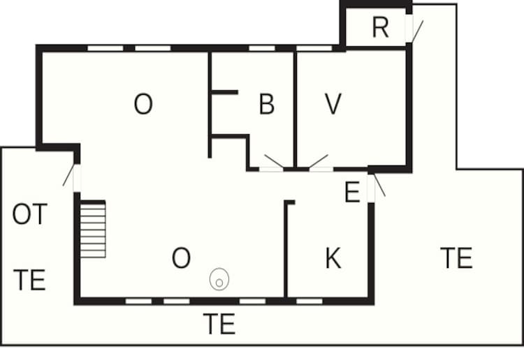 Kustcharme in Boged-By Traum-Plattegrond