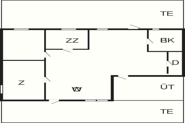 8 Personen Ferienhaus in Frederiksværk-Grundriss