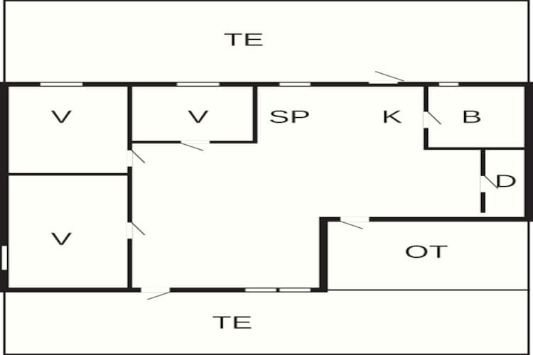 Maison de vacances pour 8 a Frederiksværk - Plan