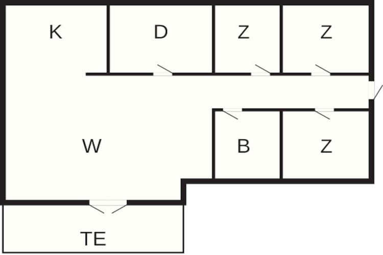 6 persoons vakantie huis in Fårvang - Plattegrond