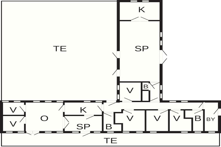 12 persoons vakantie huis in Læsø-Plattegrond