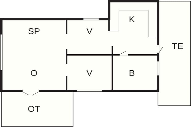 Maison de vacances pour 4 a Assens - Plan