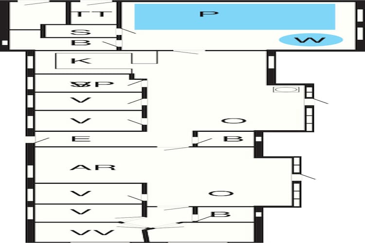 18 person holiday home in Ringkøbing-Floor plan
