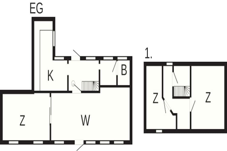 6 persoons vakantie huis in Aakirkeby-Plattegrond