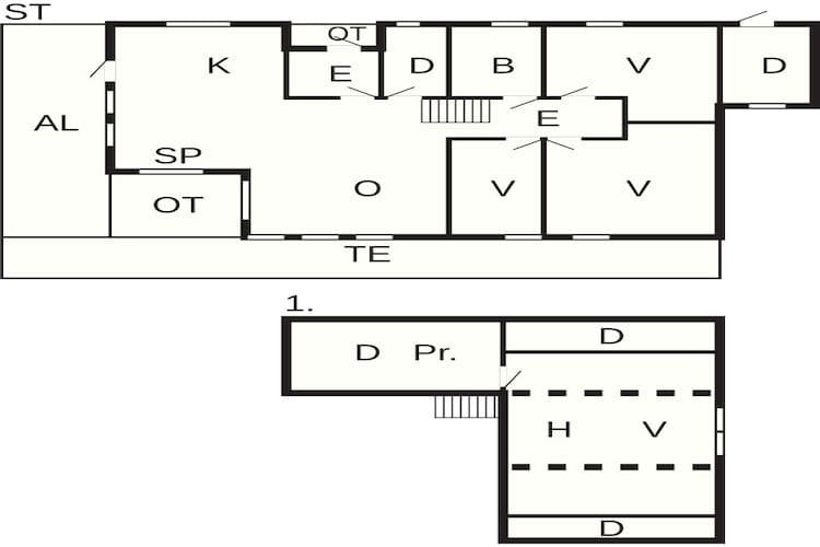 6 Personen Ferienhaus in Lyngstad - Grundriss