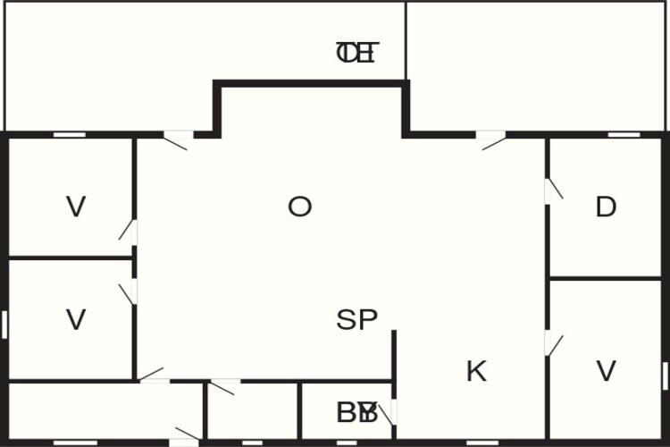 Kustparadijs in Skovmose-By Traum-Plattegrond