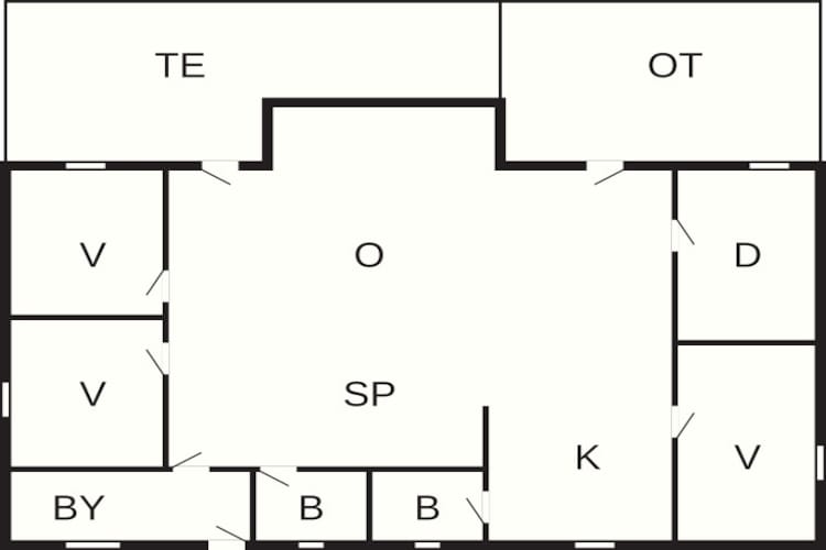 Kustparadijs in Skovmose-By Traum-Plattegrond