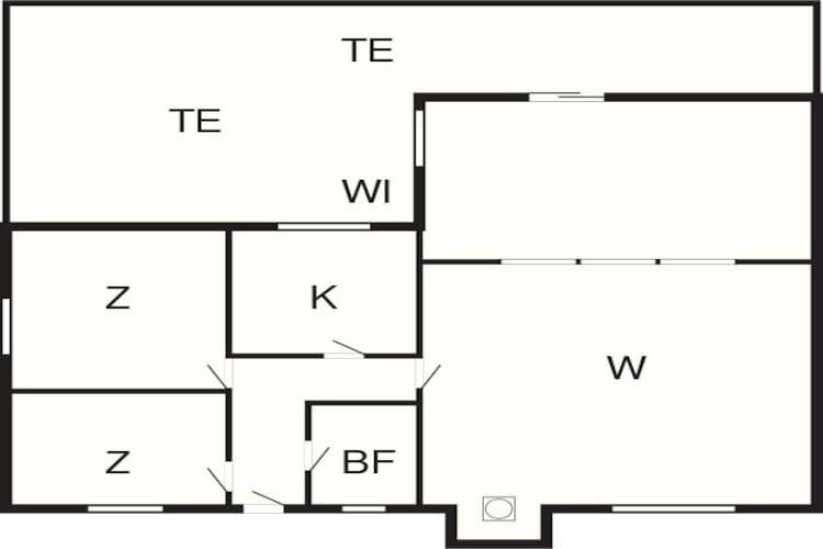 Lichte Cottage met Tuin Terras-By Traum-Plattegrond