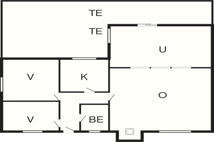 Lichte Cottage met Tuin Terras-By Traum-Plattegrond