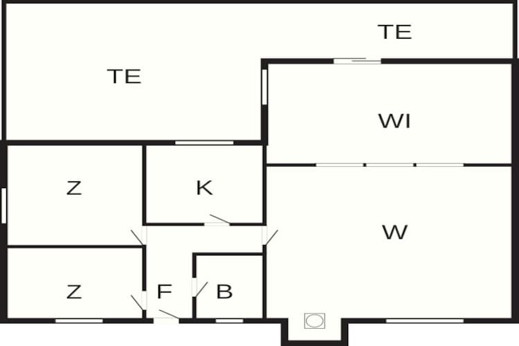 Lichte Cottage met Tuin Terras-By Traum-Plattegrond