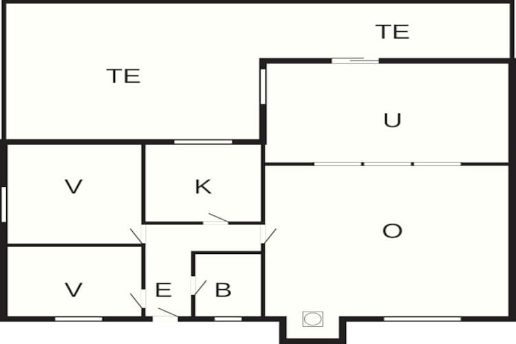 Lichte Cottage met Tuin Terras-By Traum-Plattegrond