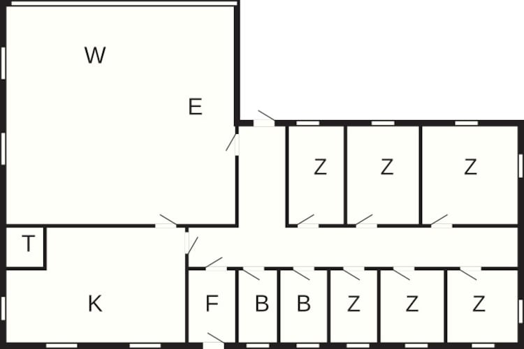 14 persoons vakantie huis in Sjællands Odde-Plattegrond