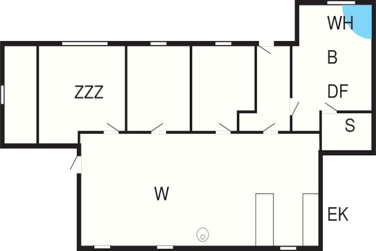 6 person holiday home in Jerup-Floor plan