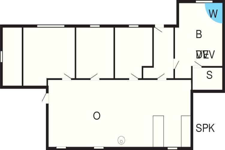 6 person holiday home in Jerup-Floor plan
