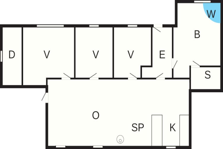 6 persoons vakantie huis in Jerup-Plattegrond